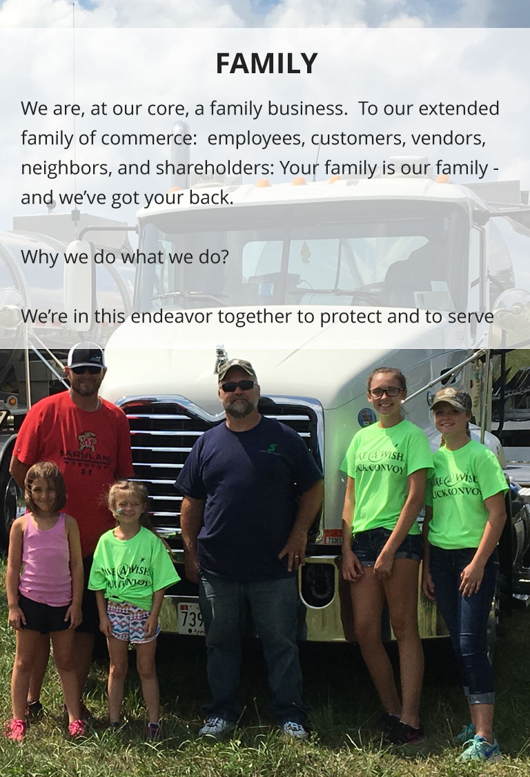 The family of Spirit Service's employees is a tight knit group that honors the values of teamwork and loyalty.
